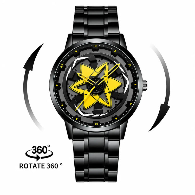 360° Rotating Wheel Quartz Watch Inspirational Watches