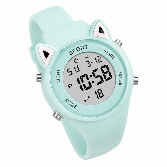 Cute Cat Ear Digital Sport Watch Inspirational Watches