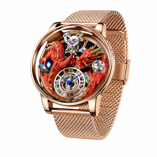 Celestial Three Dimensional Dragon Watch Inspirational Watches