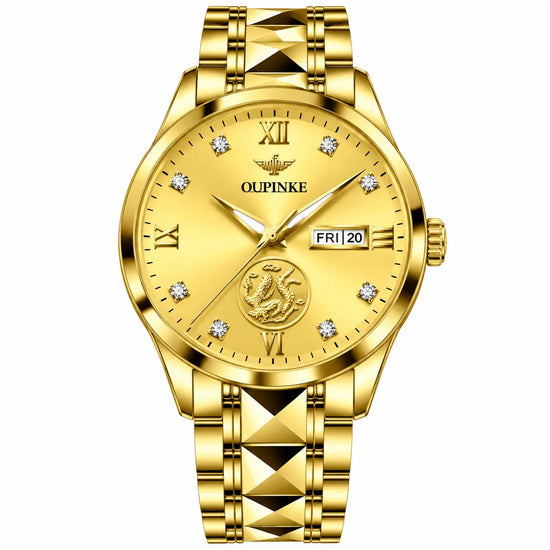 Gold Phoenix Women Luxury Swiss Certified Automatic Mechanical Watch Inspirational Watches