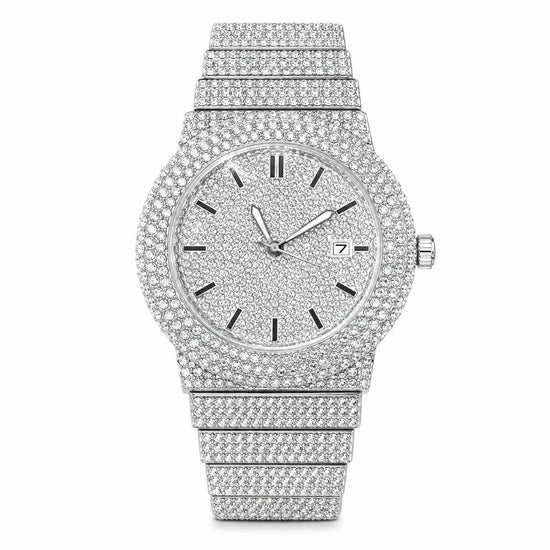 Iced Out Diamond-Style Quartz Watch Inspirational Watches