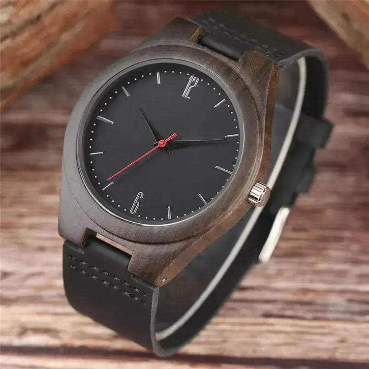 Dark Wood Quartz Watch Inspirational Watches