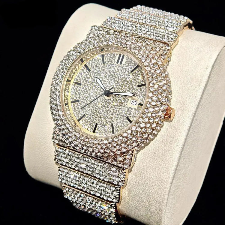 Iced Out Watch Fashion Hip Hop Full Diamond - Inspirational Watches