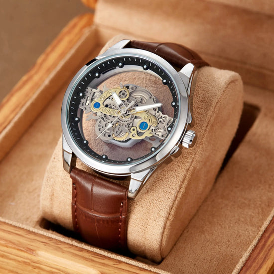 Luxury Original Waterproof Gold Skeleton Style Watch Inspirational Watches