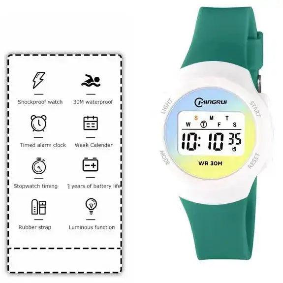 30M Waterproof Digital Kids Sports Watch Inspirational Watches