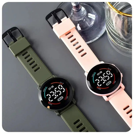 Waterproof LED Digital Luminous Kids Sports Watch Inspirational Watches