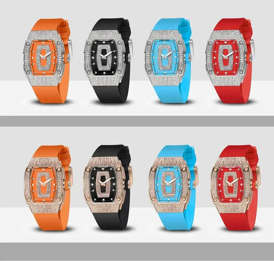 Fashion Women Creative Diamond Inlaid Waterproof Watches - Inspirational Watches