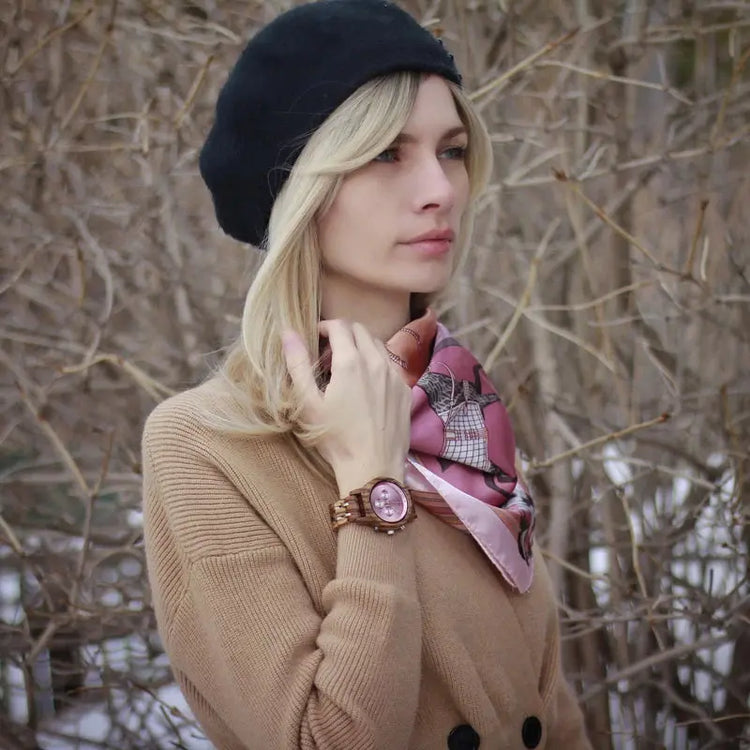 Wooden Watch with Auto Date Inspirational Watches