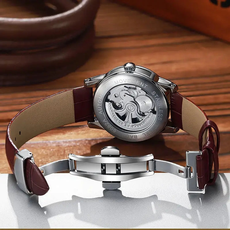 NEW Tourbillon Watch Men Fashion Sport Automatic Mechanical Clock Waterproof Wristwatch Top Brand Luxury Business Watch Reloj Inspirational Watches