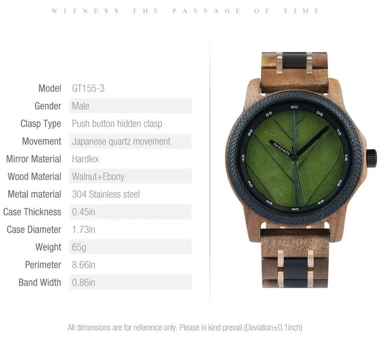 Wooden Men Watches Handmade Inspirational Watches
