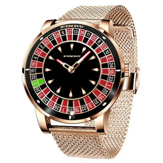 Design Automatic Mechanical Watch Movement Rotating Dial Roulette Watch - Inspirational Watches