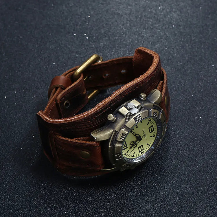 Vintage Wristwatch Fashion Pin Buckle Leather Strap - Inspirational Watches