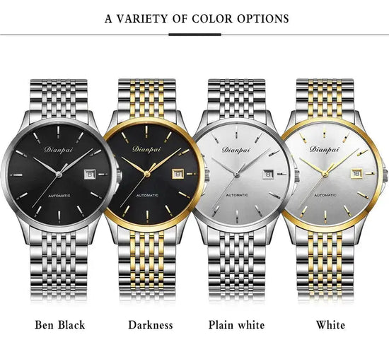 Automatic Mechanical Luxury Thin Edition with Calendar Watch Inspirational Watches