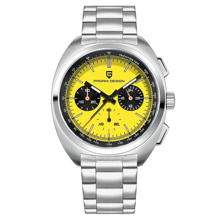 Luxury 40mm Stainless Steel Sports Watch with Chronograph - Inspirational Watches