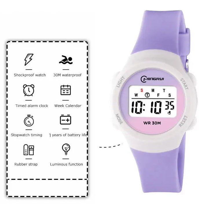 30M Waterproof Digital Kids Sports Watch Inspirational Watches