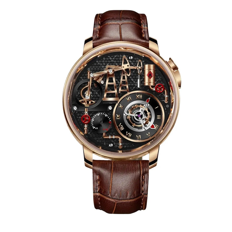 Button Oil Pump Swiss Quartz 762 Movement Sapphire - Inspirational Watches