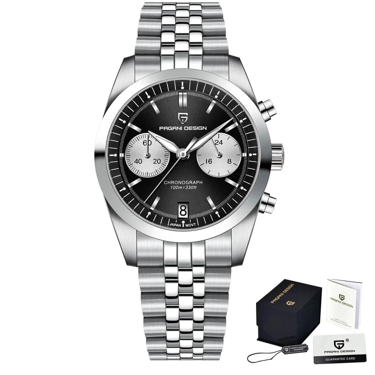 Sports Quartz Chronograph Men Luxury Watches Sapphire Stainless Steel Diving Clock Inspirational Watches