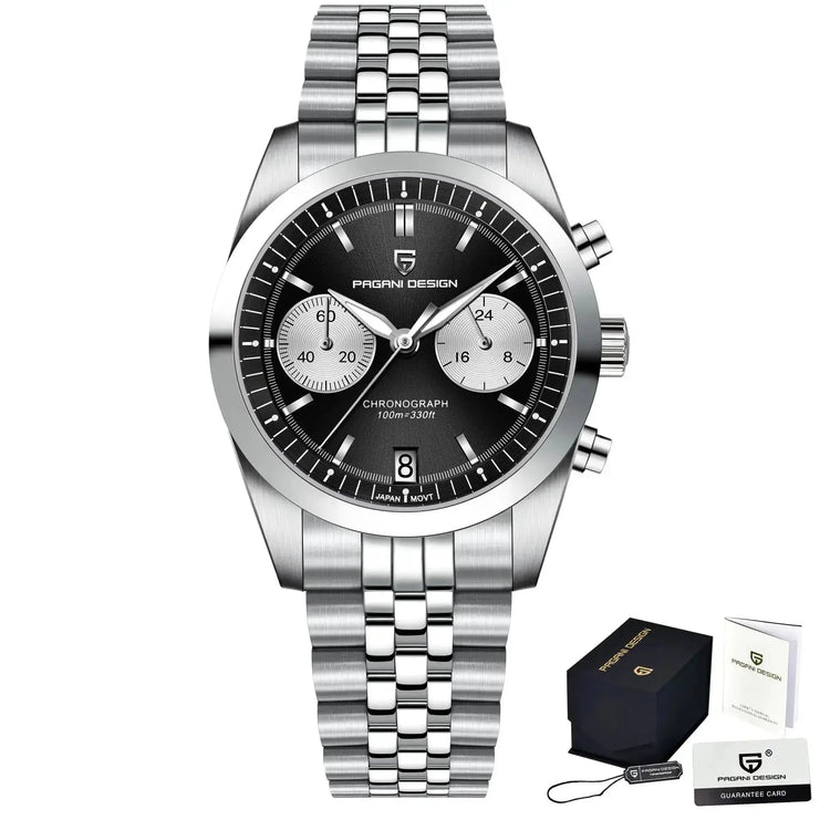 Sports Quartz Chronograph Men Luxury Watches Sapphire Stainless Steel Diving Clock Inspirational Watches
