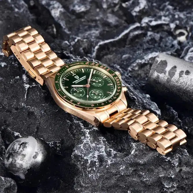 Luxury Business Mens Watches Chronograph AR Sapphire Mirror Waterproof - Inspirational Watches
