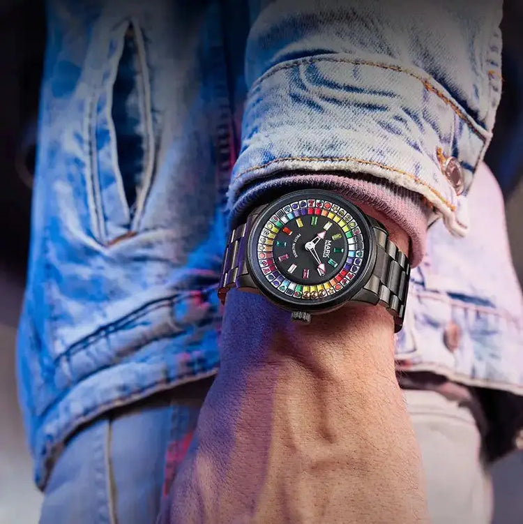 Mark Fairwhale New Quartz Watch For Men Fruit Rotating Dial Wristwatch Luxury Waterproof Clock Man Fashion Watch 2026 Top Brand Inspirational Watches