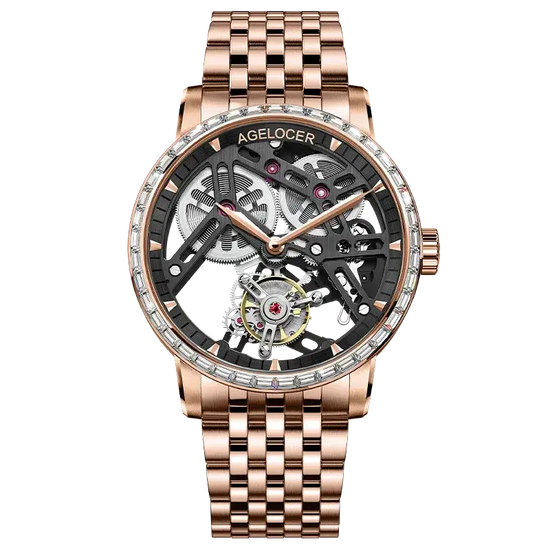 Tourbillon Luxury Skeleton Manual Mechanical Inspirational Watches