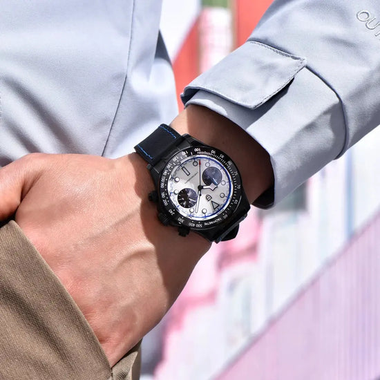 Chronograph Watch Racing car Sport Waterproof AR Sapphire glass - Inspirational Watches