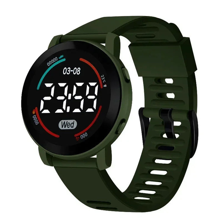 Waterproof LED Digital Luminous Kids Sports Watch Inspirational Watches