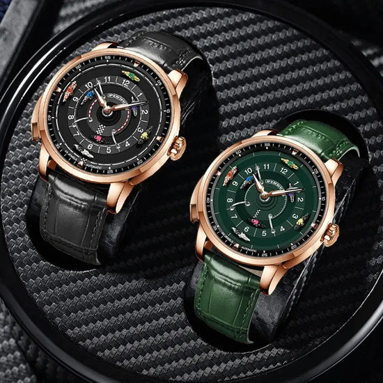 Horse Gambling Full Automatic Mechanical Inspirational Watches
