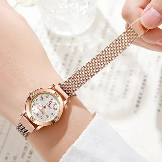 Fashion Hello Kitty Diamond Women Watch Inspirational Watches