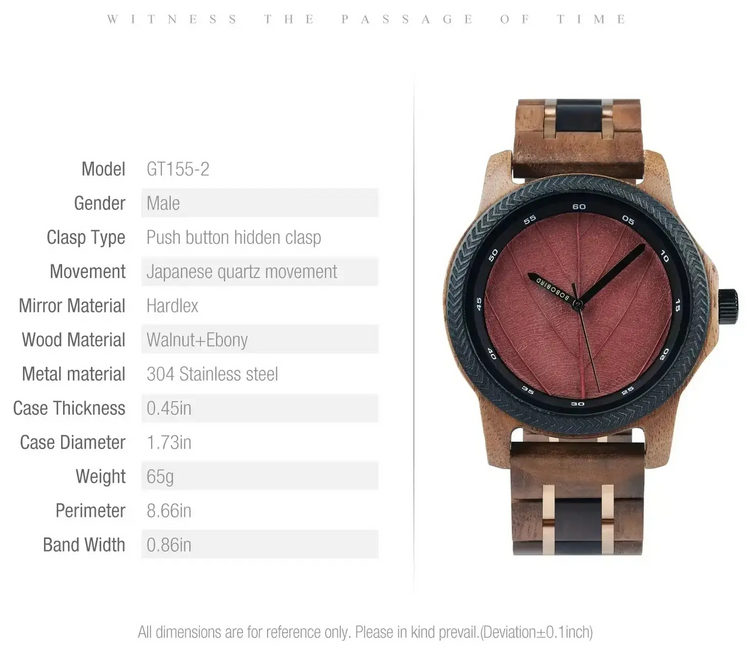 Wooden Men Watches Handmade Inspirational Watches
