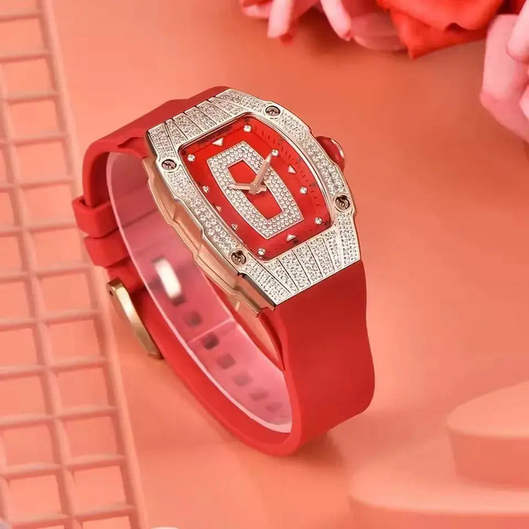 Fashion Women Creative Diamond Inlaid Waterproof Watches - Inspirational Watches