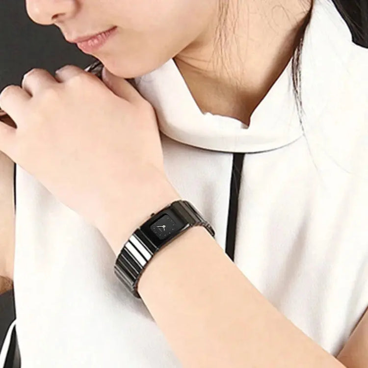 Black Ceramic Square Ladies Watch Inspirational Watches