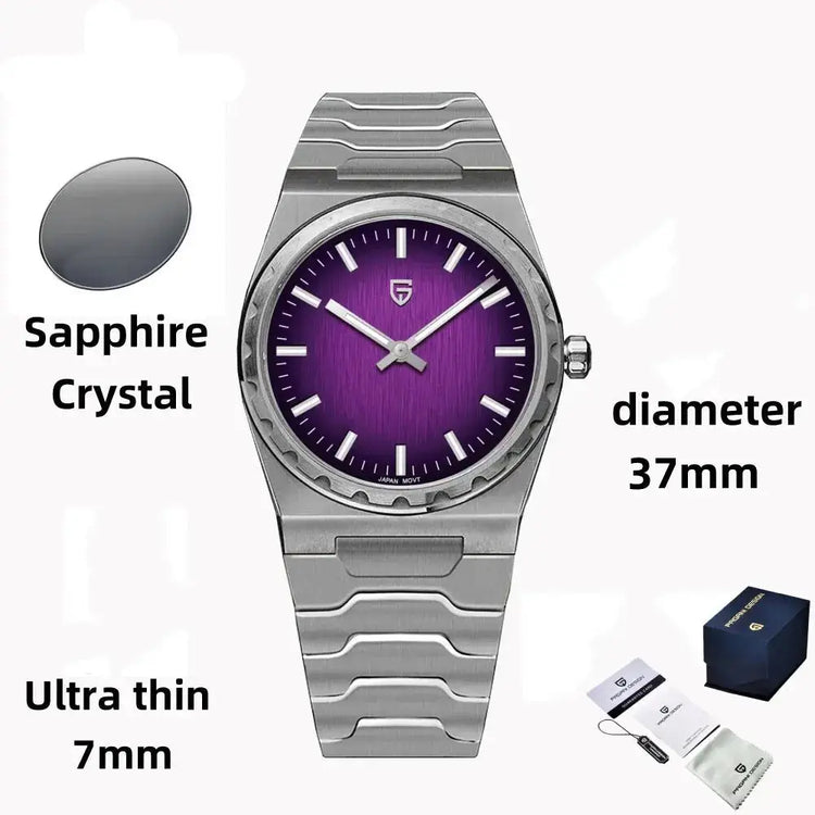 Stainless Steel Rubber Sapphire Crystal Waterproof 100m watch - Inspirational Watches