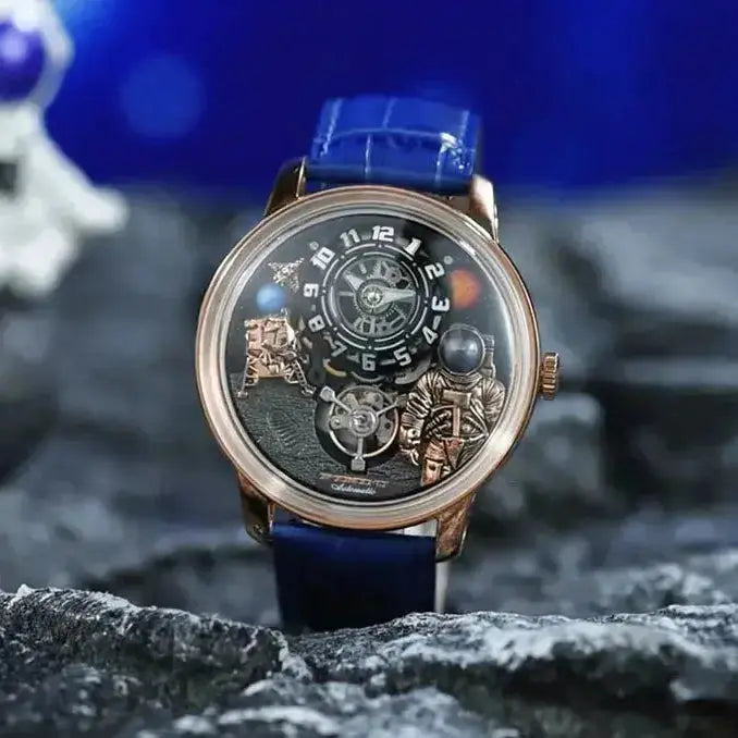 Space Series Unique Design Three-dimensional Dial Mechanical Watch - Inspirational Watches