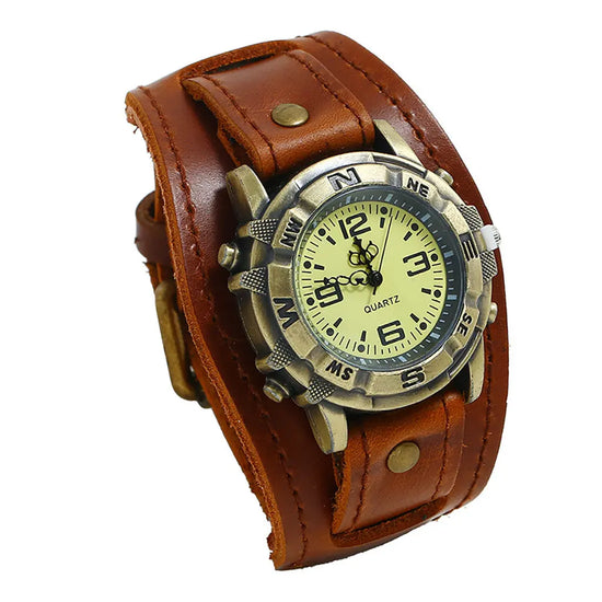 Vintage Wristwatch Fashion Pin Buckle Leather Strap - Inspirational Watches
