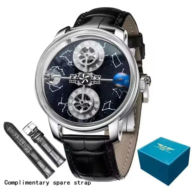 PINDU Design Starry Twelve Constellations Mechanical Watch Sapphire Waterproof Men Mechanical Wristwatches Miyata 8215 Movement Inspirational Watches