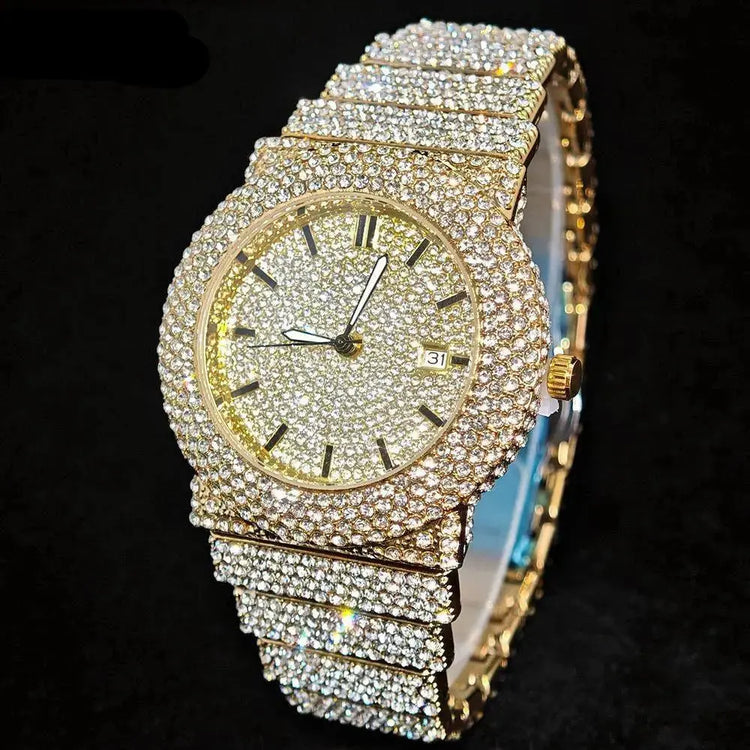 Iced Out Watch Fashion Hip Hop Full Diamond - Inspirational Watches