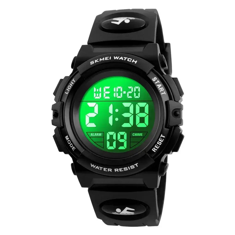 LED light Display Digital Alarm Clock 5Bar Waterproof Kids Sports Watch Inspirational Watches