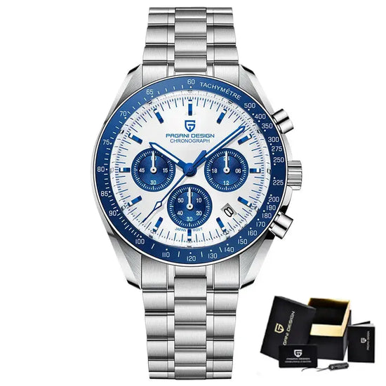 Luxury Business Mens Watches Chronograph AR Sapphire Mirror Waterproof - Inspirational Watches