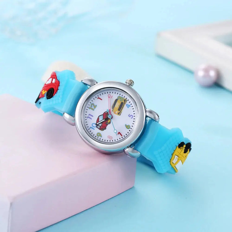 Cute Silicone Car Pattern Kids Watch Inspirational Watches