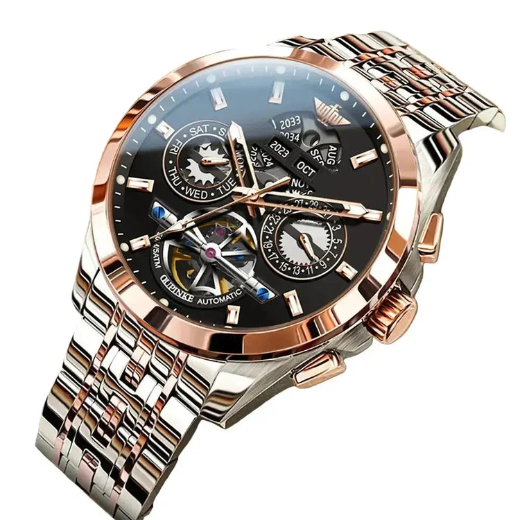 Automatic Luxury Waterproof Hollow Skeleton Watch - Inspirational Watches