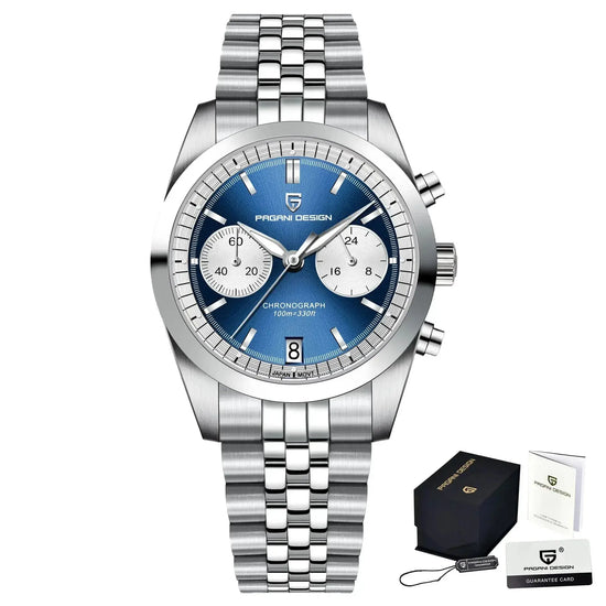 Sports Quartz Chronograph Men Luxury Watches Sapphire Stainless Steel Diving Clock Inspirational Watches