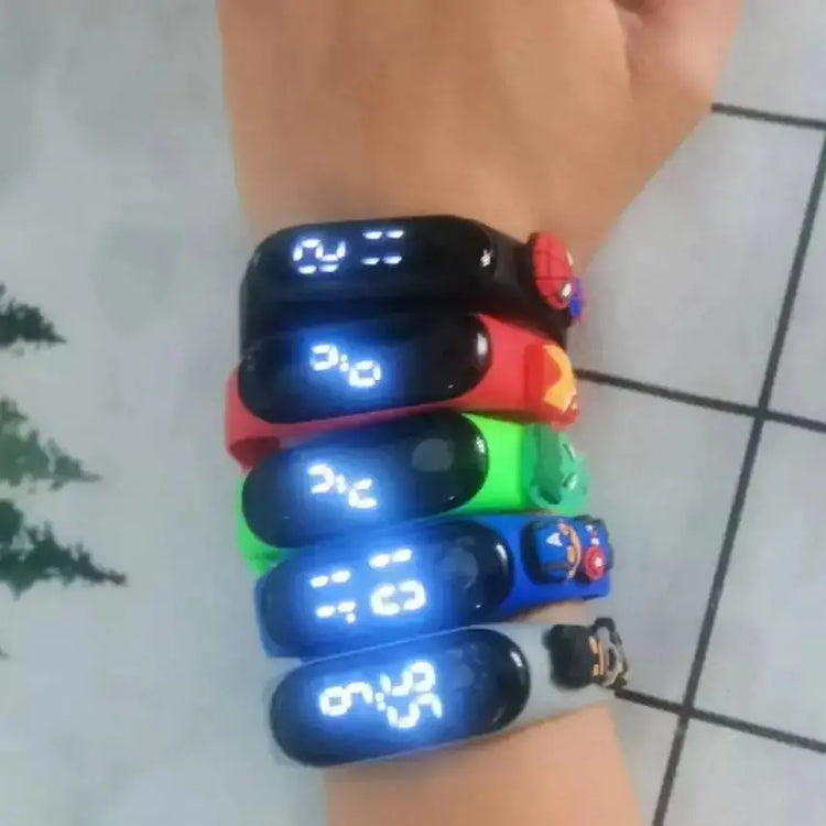 Digital LED Display Cartoon Fashion Kids Watch Inspirational Watches