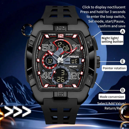 Fashion Chronograph Multi-function Electronic watch - Inspirational Watches