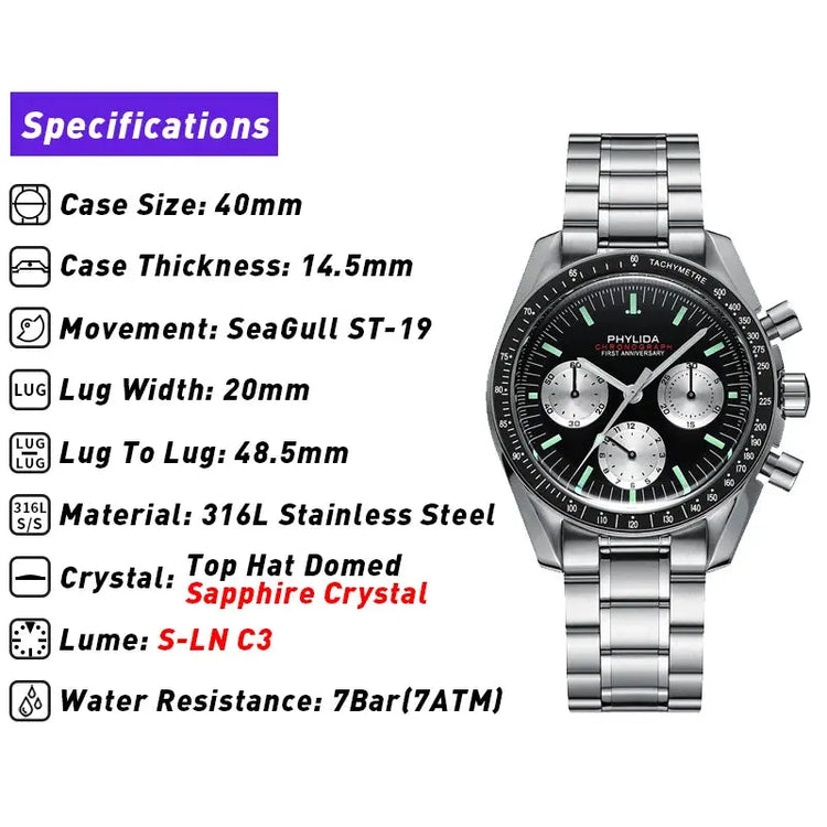 Mechanical Chronograph Classic Watch Inspirational Watches