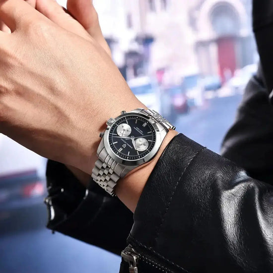 Sports Quartz Chronograph Men Luxury Watches Sapphire Stainless Steel Diving Clock Inspirational Watches