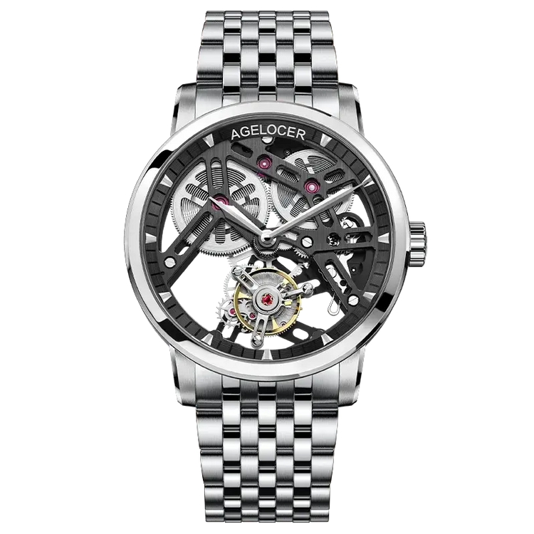 Tourbillon Luxury Skeleton Manual Mechanical Inspirational Watches
