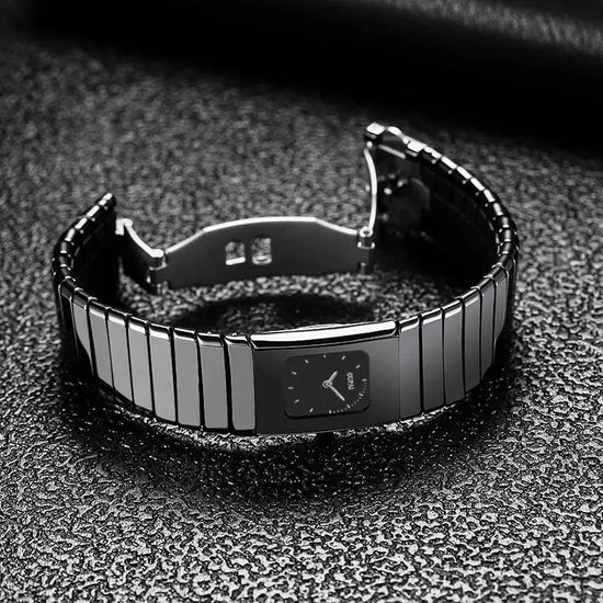 Black Ceramic Square Ladies Watch Inspirational Watches