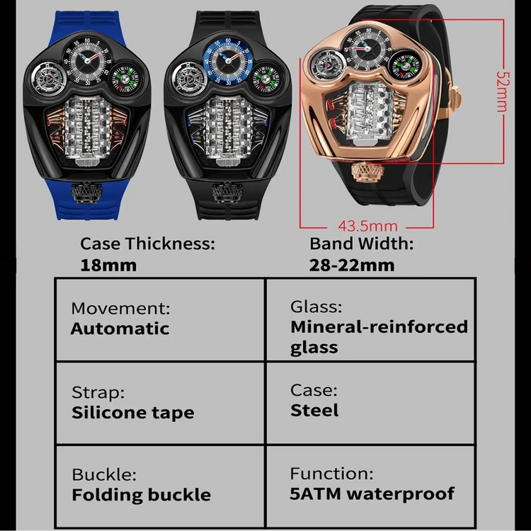 Swiss quartz 762 movement luxurious watch Inspirational Watches