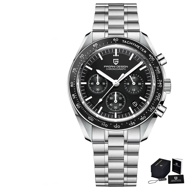 Luxury Business Mens Watches Chronograph AR Sapphire Mirror Waterproof - Inspirational Watches